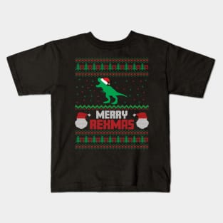 Merry Rexmas ugly christmas sweater Kids T-Shirt